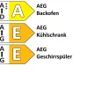 Einbauküche Esilia/Rosian, rostrot/Beton Terragrau-Nachbildung, inkl. Elektrogeräte