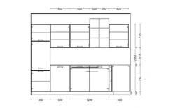 Einbauküche Esilia, rostrot, inkl. Elektrogeräte