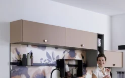 Einbauküche Esilia/Sunta, taubengrau, inkl. Siemens Elektrogeräte