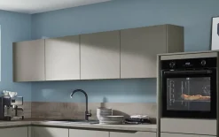 Einbauküche Esilia, taupegrau, inkl. Siemens Elektrogeräte