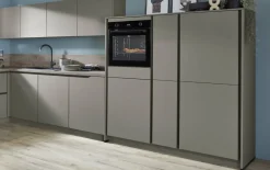 Einbauküche Esilia, taupegrau, inkl. Siemens Elektrogeräte