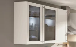 Einbauküche Felde, Hochglanz Lacklaminat weiß, inkl. Elektrogeräte