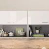 Einbauküche Felde, Lacklaminat Hochglanz schiefergrau, inkl. Siemens Elektrogeräte