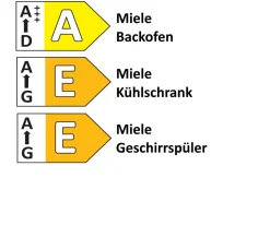 Einbauküche Felde, schiefergrau, inkl. Bosch Elektrogeräte
