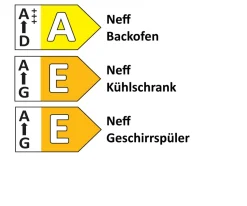 Einbauküche Ferna, alpinweiß, inkl. Neff Elektrogeräte