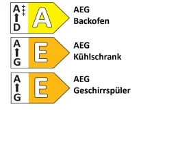 Einbauküche Ferna, seidengrau matt, inkl. AEG Elektrogeräte