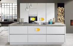 Einbauküche Ferna, seidengrau matt, inkl. AEG Elektrogeräte