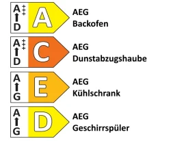 Einbauküche Forst, sand Lack, inkl. AEG Elektrogeräte