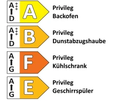 Einbauküche IP 2200, Oregon Eiche Nachbildung, inkl. Privileg Elektrogeräte