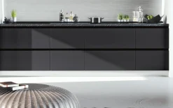 Einbauküche IP 1200, schwarz, inkl. Privileg Elektrogeräte
