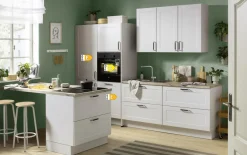 Einbauküche IP 4250, Space grey, inkl. Elektrogeräte