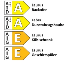 Einbauküche Laser, seidengrau, inkl. Elektrogeräte