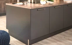 Einbauküche Laser soft, graphit, inkl. Privileg Elektrogeräte