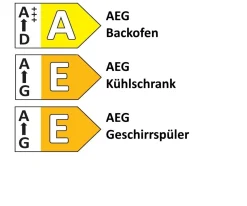 Einbauküche Lenzen, alpinweiß, inkl. AEG Elektrogeräte