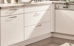 Einbauküche Lenzen, seidengrau, inkl. Elektrogeräte