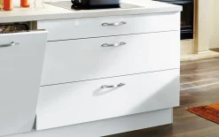 Einbauküche Novalux, seidengrau matt, inkl. Elektrogeräte