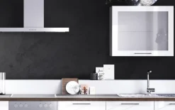 Einbauküche Perfect Brillant, Hochglanz polarweiß, inkl. Privileg Elektrogeräte