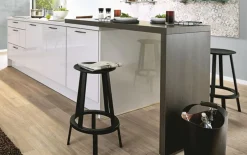 Einbauküche Perfect Brillant, Hochglanz satin, inkl. Siemens Elektrogeräte