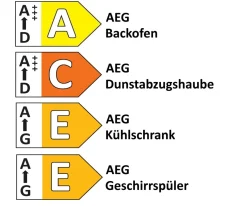 Einbauküche Perfect Brillant, perlgrau, inkl. AEG Elektrogeräte