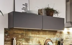 Einbauküche Perfect soft/Bali, graphit, inkl. AEG Elektrogeräte