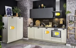 Einbauküche Ravenna/Uno, creme, inkl. Privileg Elektrogeräte