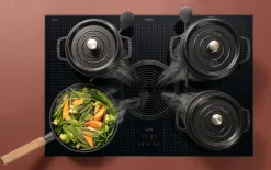 Einbauküche Riva, Eiche San Remo Nachbildung, inkl. Bora Muldenlüfter und inkl. Elektrogeräte