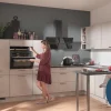 Einbauküche Riva, weißbeton, inkl. Elektrogeräte