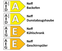 Einbauküche Roma, graphit matt, inkl. Neff Elektrogeräte