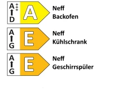 Einbauküche Roma, graphit ultramatt, inkl. Neff Elektrogeräte
