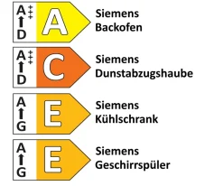 Einbauküche Rosian/Ferna, Eiche San Remo Nachbildung, inkl. Siemens Elektrogeräte