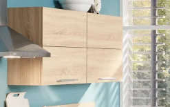 Einbauküche Rosian, Stadum, Weißbeton Nachbildung, inkl. Elektrogeräte