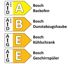 Einbauküche Stadum, Eiche Sienna Nachbildung, inkl. Bosch Elektrogeräte
