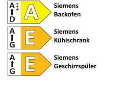 Einbauküche Stadum, Eiche Sierra Nachbildung, inkl. Siemens Elektrogeräte