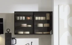 Einbauküche Stadum, Nussbaum Milano Nachbildung, inkl. AEG Elektrogeräte