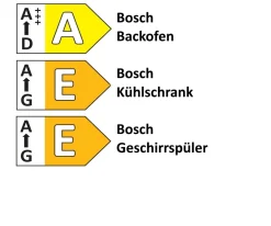 Einbauküche Stadum/Rosian, Eiche Sierra Nachbildung/beton grau, inkl. Bosch Elektrogeräte