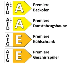 Einbauküche Stadum/Torna, Eiche Sierra Nachbildung, inkl. Elektrogeräte