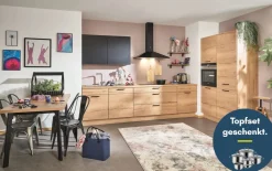 Einbauküche Stadum/Torna, Eiche Sierra Nachbildung, inkl. Elektrogeräte