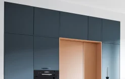 Einbauküche Sunta/Esilia, koralle/fjordblau, inkl. Siemens Elektrogeräte