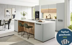Einbauküche Sunta, jade, inkl. Siemens Elektrogeräte