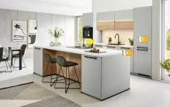 Einbauküche Sunta, jade, inkl. Siemens Elektrogeräte