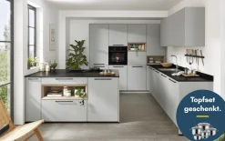 Einbauküche Sunta, jade, inkl. Siemens Elektrogeräte