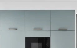 Einbauküche Torna, seidengrau, inkl. Siemens Elektrogeräte