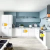 Einbauküche Touch, Lacklaminat weiß supermatt, inkl. Elektrogeräte
