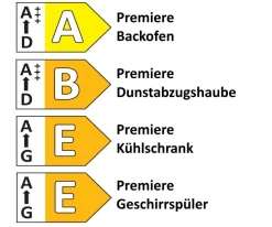 Einbauküche Uno, graphit, inkl. Elektrogeräte