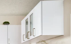 Einbauküche Uno, graphit/weiß, inkl. AEG Elektrogeräte
