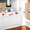 Einbauküche Uno/Toronto, weiß/Alteiche natur Nachbildung, inkl. Siemens Elektrogeräte