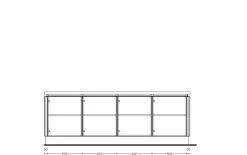 Einbauküche Uno/Toronto, weiß/Alteiche natur Nachbildung, inkl. Siemens Elektrogeräte