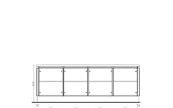 Einbauküche Uno/Toronto, weiß/Alteiche natur Nachbildung, inkl. Siemens Elektrogeräte