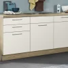 Einbauküche Wida, magnolia/Bergeiche Nachbildung, inkl. Elektrogeräte