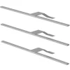3er-Set LED Schrankbeleuchtung für Jutzler-Schränke, aluminiumfarbig, Breite 50 cm, dimmbar